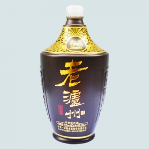 阿坝烤花乳白玻璃酒瓶