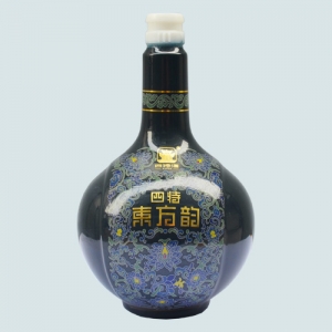 哈密烤花玻璃酒瓶
