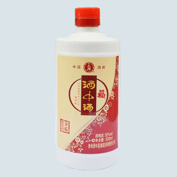 乳白陶瓷玻璃酒瓶